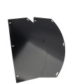 Chain Link DAC Panic Hardware Half Moon Protector (Black)