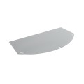 Chain Link DAC Panic Hardware Half Moon Protector (Silver)