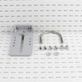 Chain Link DAC Receiver Bracket For Panic Exit (Silver)