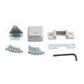 Chain Link Fence Gate DAC 42" Black Detex Standard Exit Bar Kit with Adjustable Mounting Plate