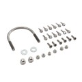 Chain Link Fence Gate DAC 42" Black Detex Standard Exit Bar Kit with Adjustable Mounting Plate