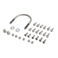 Chain Link Fence Gate DAC 42" Black Detex Standard Exit Bar Kit with Adjustable Mounting Plate