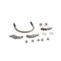 Chain Link Fence Gate DAC 42" Detex Standard Panic Exit Bar Kit with Mounting Plate (Galvanized Steel) (Panic Bars)