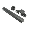 Chain Link Fence Gate DAC 36" Black Detex Standard Exit Bar Kit with Adjustable Mounting Plate (Anodized Aluminum)