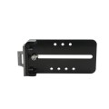 Chain Link Fence Gate DAC 36" Black Detex Standard Exit Bar Kit with Adjustable Mounting Plate (Anodized Aluminum)
