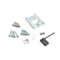 Chain Link Fence Gate DAC 36" Black Detex Standard Exit Bar Kit with Adjustable Mounting Plate (Anodized Aluminum)
