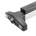 Chain Link Fence Gate DAC 48" Black Detex Standard Exit Bar Kit with Mounting Plate (Anodized Aluminum)
