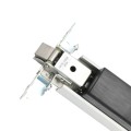Chain Link Fence Gate DAC 48" Black Detex Standard Exit Bar Kit with Mounting Plate (Anodized Aluminum)