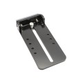 Chain Link Fence Gate DAC 48" Black Detex Standard Exit Bar Kit with Mounting Plate (Anodized Aluminum)