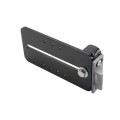 Chain Link Fence Gate DAC 48" Black Detex Standard Exit Bar Kit with Mounting Plate (Anodized Aluminum)