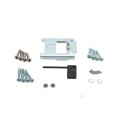 Chain Link Fence Gate DAC 48" Black Detex Standard Exit Bar Kit with Mounting Plate (Anodized Aluminum)