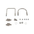 Chain Link Fence Gate DAC 48" Black Detex Standard Exit Bar Kit with Mounting Plate (Anodized Aluminum)