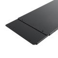 Chain Link Fence Gate DAC 48" Black Detex Standard Exit Bar Kit with Mounting Plate (Anodized Aluminum)