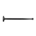 Chain Link Fence Gate DAC 48" Black Detex Standard Exit Bar Kit with Mounting Plate (Anodized Aluminum)