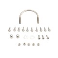 Chain Link Fence Gate DAC 48" Detex Standard Exit Bar Kit with Adjustable Mounting Plate (Anodized Aluminum)