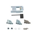 Chain Link Fence Gate DAC 48" Detex Standard Exit Bar Kit with Adjustable Mounting Plate (Anodized Aluminum)