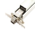 Chain Link Fence Gate DAC 36" Black Detex Standard Alarmed Exit Bar Kit with Adjustable Mounting Plate (Anodized Aluminum) (Exit Bar)