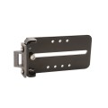 Chain Link Fence Gate DAC 36" Black Detex Standard Alarmed Exit Bar Kit with Adjustable Mounting Plate (Anodized Aluminum) (Exit Bar)