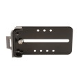 Chain Link Fence Gate DAC 36" Black Detex Standard Alarmed Exit Bar Kit with Adjustable Mounting Plate (Anodized Aluminum) (Exit Bar)