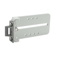 Chain Link Fence Gate DAC 48" Detex Standard Exit Bar Kit with Adjustable Mounting Plate (Anodized Aluminum)
