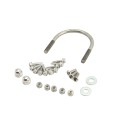 Chain Link Fence Gate DAC 48" Detex Standard Exit Bar Kit with Adjustable Mounting Plate (Anodized Aluminum)