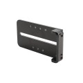 Chain Link Fence Gate DAC 42" Black Deluxe Panic Exit Bar Kit with Lockbox & Mounting Plate (Aluminum) (Panic Bars)