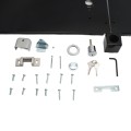 Chain Link DAC 42" Black Detex Deluxe Panic Exit Bar Kit with Lockbox & Mounting Plate   (Aluminum)