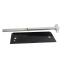 Chain Link DAC 42" Black Detex Deluxe Panic Exit Bar Kit with Lockbox & Mounting Plate   (Aluminum)