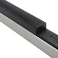 Chain Link Fence Gate DAC 36" Black Detex Superior Exit Bar Kit with Mounting Plate and Lock Box (Anodized Aluminum)