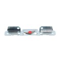 Chain Link Fence Gate DAC 36" Black Detex Superior Exit Bar Kit with Mounting Plate and Lock Box (Anodized Aluminum)