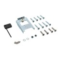Chain Link Fence Gate DAC 36" Black Detex Superior Exit Bar Kit with Mounting Plate and Lock Box (Anodized Aluminum)