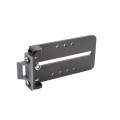 Chain Link Fence Gate DAC 36" Black Detex Superior Exit Bar Kit with Mounting Plate and Lock Box (Anodized Aluminum)
