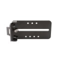Chain Link Fence Gate DAC 36" Black Detex Superior Exit Bar Kit with Mounting Plate and Lock Box (Anodized Aluminum)