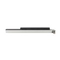 Chain Link Fence Gate DAC 36" Black Detex Superior Exit Bar Kit with Mounting Plate and Lock Box (Anodized Aluminum)