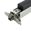 Chain Link Fence Gate DAC 36" Black Detex Superior Exit Bar Kit with Mounting Plate and Lock Box (Anodized Aluminum)