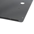 Chain Link Fence Gate DAC 36 inch Black Detex Superior Exit Bar Kit black mounting plate
