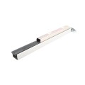 36 inch DAC Exit Bar for chain link fence gate without black coverings 