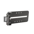 Chain Link Fence Gate DAC 48" Black Detex Superior Exit Bar Kit with Mounting Plate and Lock Box (Anodized Aluminum) (Panic Bars)