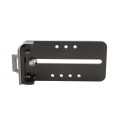 Chain Link Fence Gate DAC 48" Black Detex Superior Exit Bar Kit with Mounting Plate and Lock Box (Anodized Aluminum) (Panic Bars)