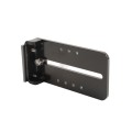 Chain Link Fence Gate DAC 48" Black Detex Superior Exit Bar Kit with Mounting Plate and Lock Box (Anodized Aluminum) (Panic Bars)