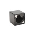 Chain Link Fence Gate DAC 48" Black Detex Superior Exit Bar Kit with Mounting Plate and Lock Box (Anodized Aluminum) (Panic Bars)
