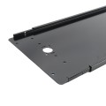 Chain Link Fence Gate DAC 48" Black Detex Superior Exit Bar Kit with Mounting Plate and Lock Box (Anodized Aluminum) (Panic Bars)