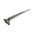 Chain Link Fence Gate DAC 48" Black Detex Superior Exit Bar Kit with Mounting Plate and Lock Box (Anodized Aluminum) (Panic Bars)