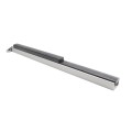 Chain Link Fence Gate DAC 48" Black Detex Superior Exit Bar Kit with Mounting Plate and Lock Box (Anodized Aluminum) (Panic Bars)
