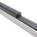 Chain Link Fence Gate DAC 48" Black Detex Superior Exit Bar Kit with Mounting Plate and Lock Box (Anodized Aluminum) (Panic Bars)