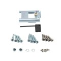 Chain Link Fence Gate DAC 36" Detex Superior Exit Bar Kit with Mounting Plate and Lock Box (Anodized Aluminum) (Panic Bars)