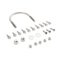 Chain Link Fence Gate DAC 36" Detex Superior Exit Bar Kit with Mounting Plate and Lock Box (Anodized Aluminum) (Panic Bars)