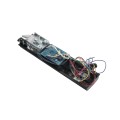 Chain Link Fence Gate DAC 36" Black Detex Superior Alarmed Exit Bar Kit with Mounting Plate and Lock Box (Anodized Aluminum) (Panic Bars)