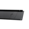 Chain Link Fence Gate DAC 36" Black Detex Superior Alarmed Exit Bar Kit with Mounting Plate and Lock Box (Anodized Aluminum) (Panic Bars)