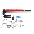 Chain Link Fence Gate DAC 36" Black Detex Superior Alarmed Exit Bar Kit with Adjustable Mounting Plate & Lock Box (Anodized Aluminum) (Exit Bar)